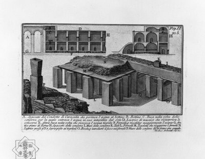 Condotto di Caracalla door Giovanni Battista Piranesi